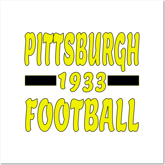 Pittsburgh Football Classic Wall Art by Medo Creations